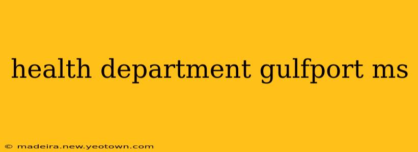 health department gulfport ms