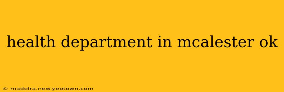 health department in mcalester ok