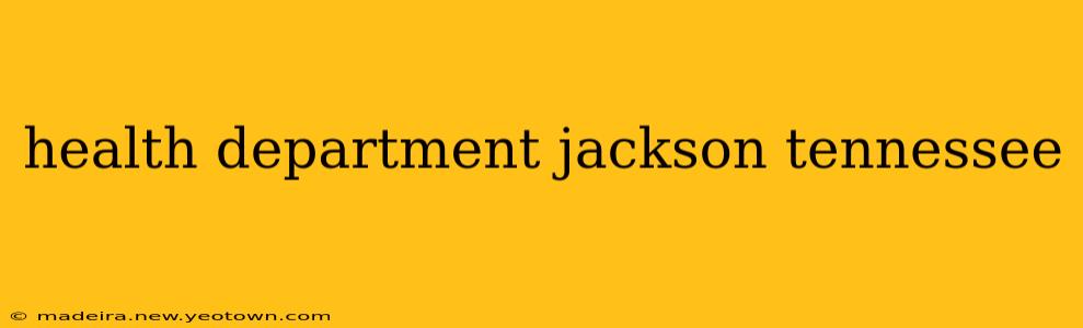 health department jackson tennessee