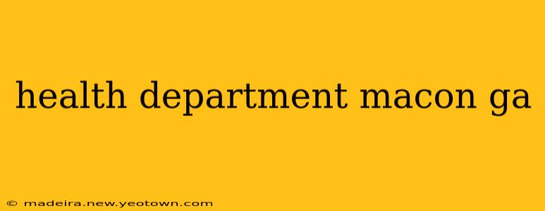 health department macon ga