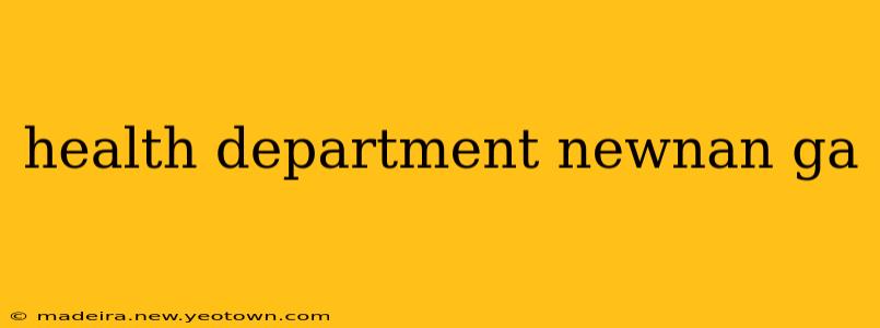 health department newnan ga