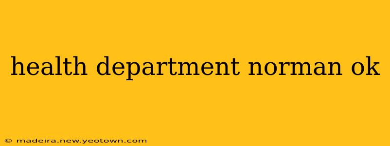 health department norman ok