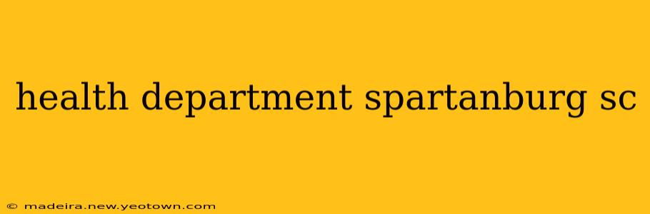 health department spartanburg sc