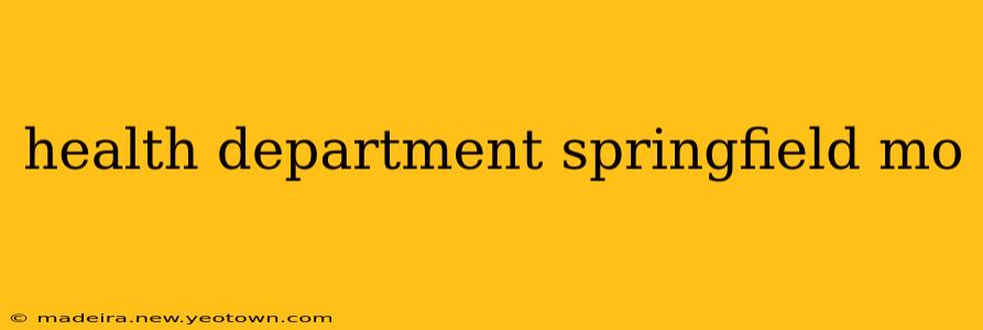 health department springfield mo