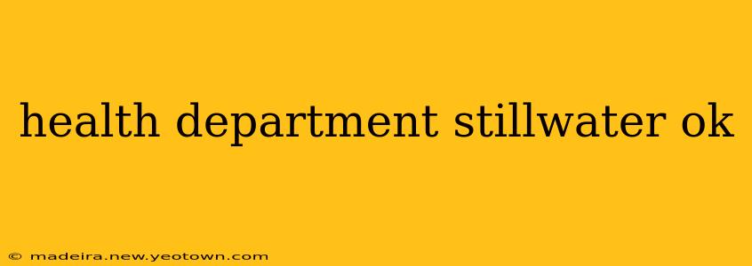 health department stillwater ok