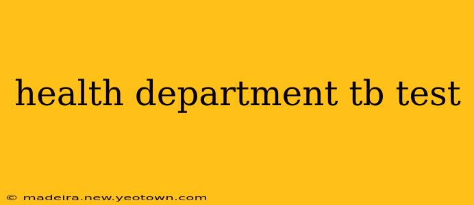 health department tb test