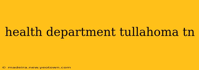 health department tullahoma tn