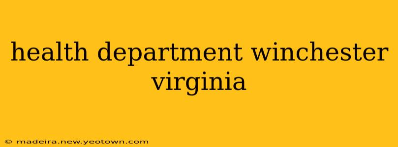 health department winchester virginia