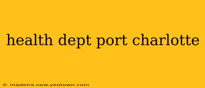 health dept port charlotte