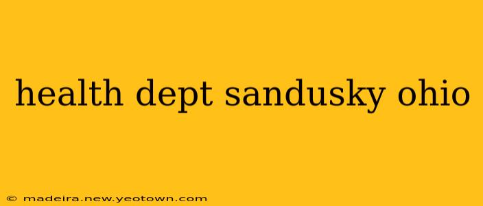 health dept sandusky ohio