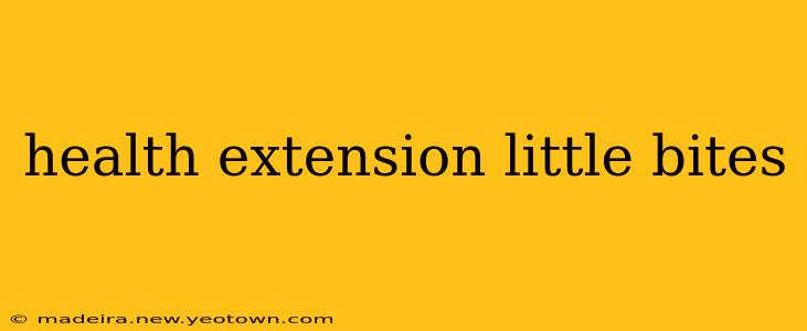 health extension little bites