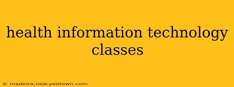 health information technology classes