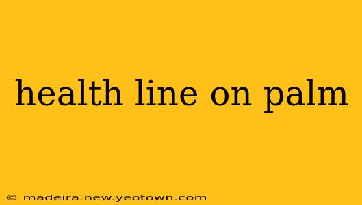 health line on palm