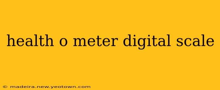 health o meter digital scale
