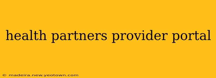 health partners provider portal