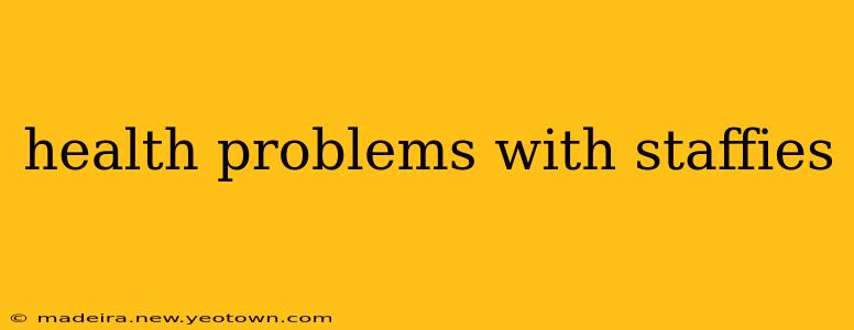 health problems with staffies