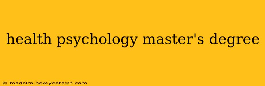health psychology master's degree