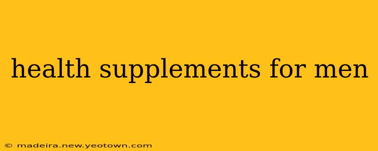 health supplements for men