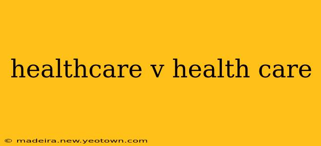 healthcare v health care
