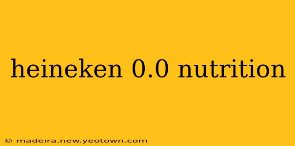 heineken 0.0 nutrition