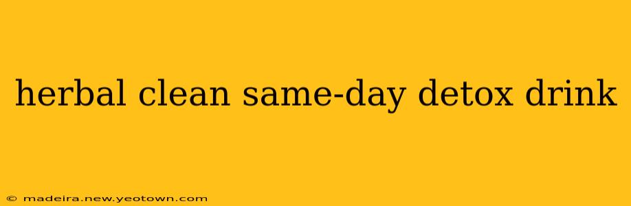 herbal clean same-day detox drink