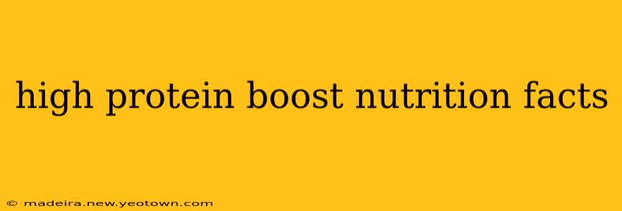 high protein boost nutrition facts