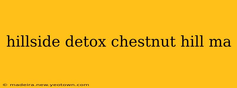hillside detox chestnut hill ma