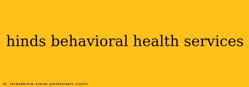 hinds behavioral health services
