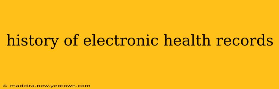 history of electronic health records