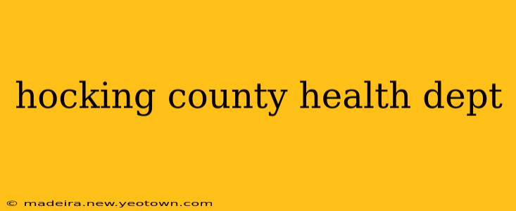 hocking county health dept