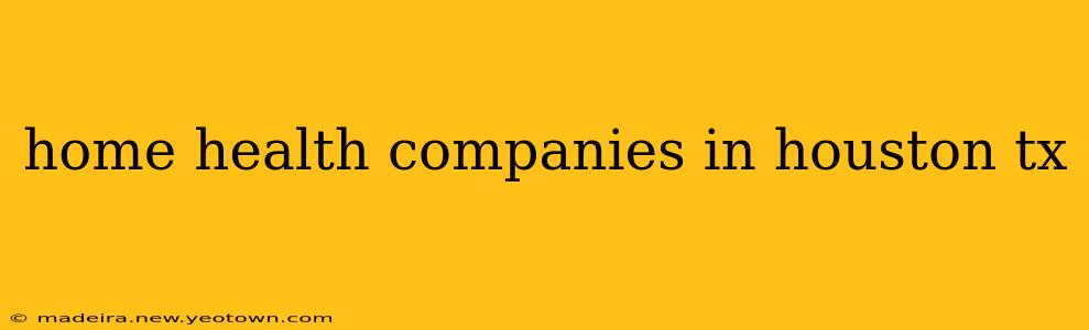 home health companies in houston tx