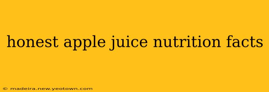 honest apple juice nutrition facts