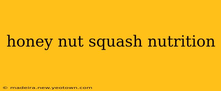 honey nut squash nutrition