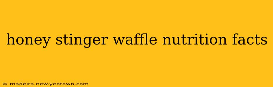 honey stinger waffle nutrition facts
