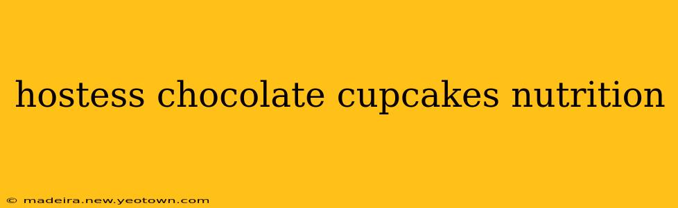 hostess chocolate cupcakes nutrition