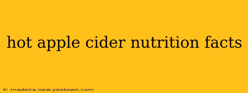 hot apple cider nutrition facts