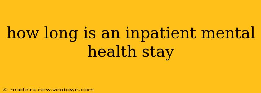 how long is an inpatient mental health stay