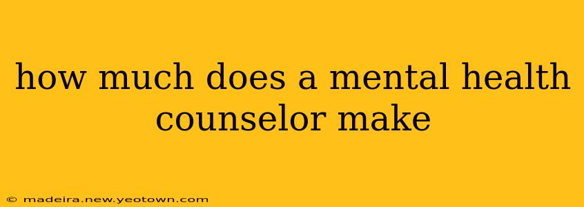 how much does a mental health counselor make