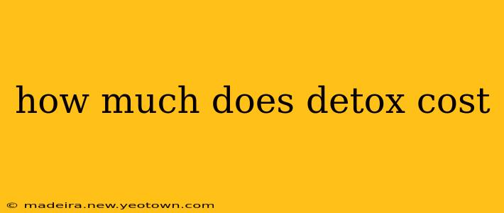 how much does detox cost