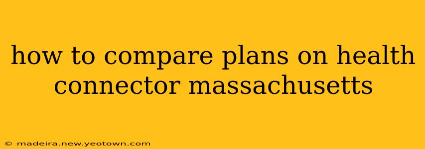 how to compare plans on health connector massachusetts