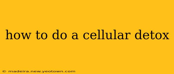 how to do a cellular detox
