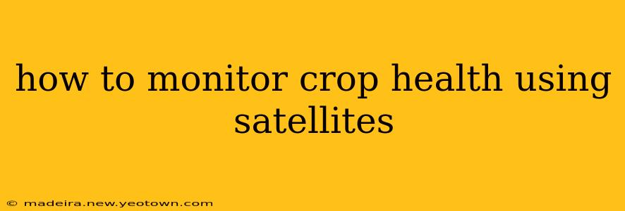 how to monitor crop health using satellites