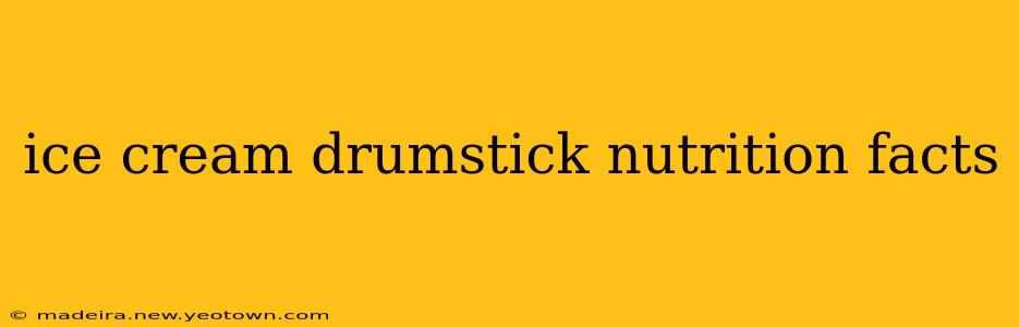 ice cream drumstick nutrition facts