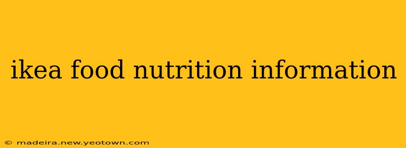 ikea food nutrition information