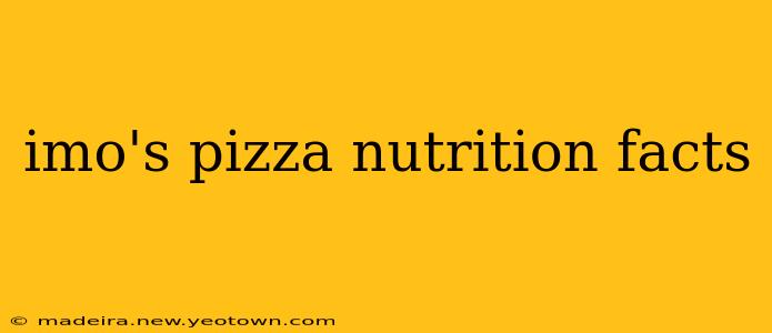 imo's pizza nutrition facts