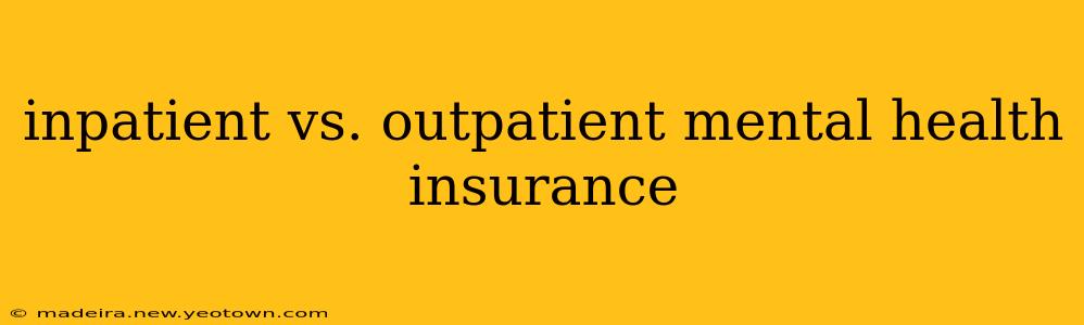 inpatient vs. outpatient mental health insurance