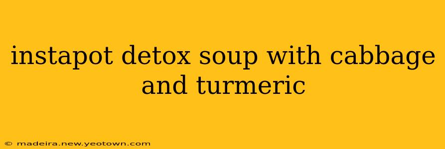instapot detox soup with cabbage and turmeric