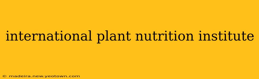 international plant nutrition institute
