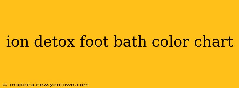 ion detox foot bath color chart
