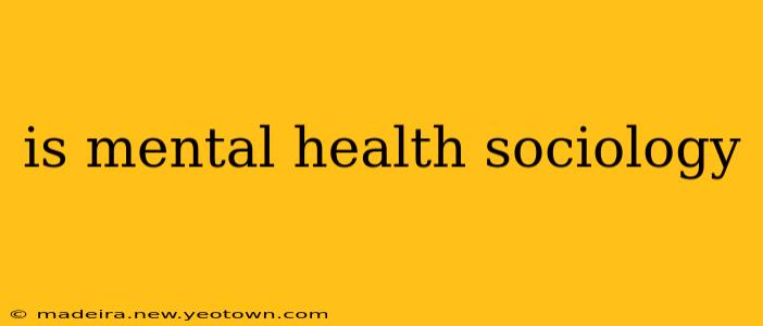 is mental health sociology